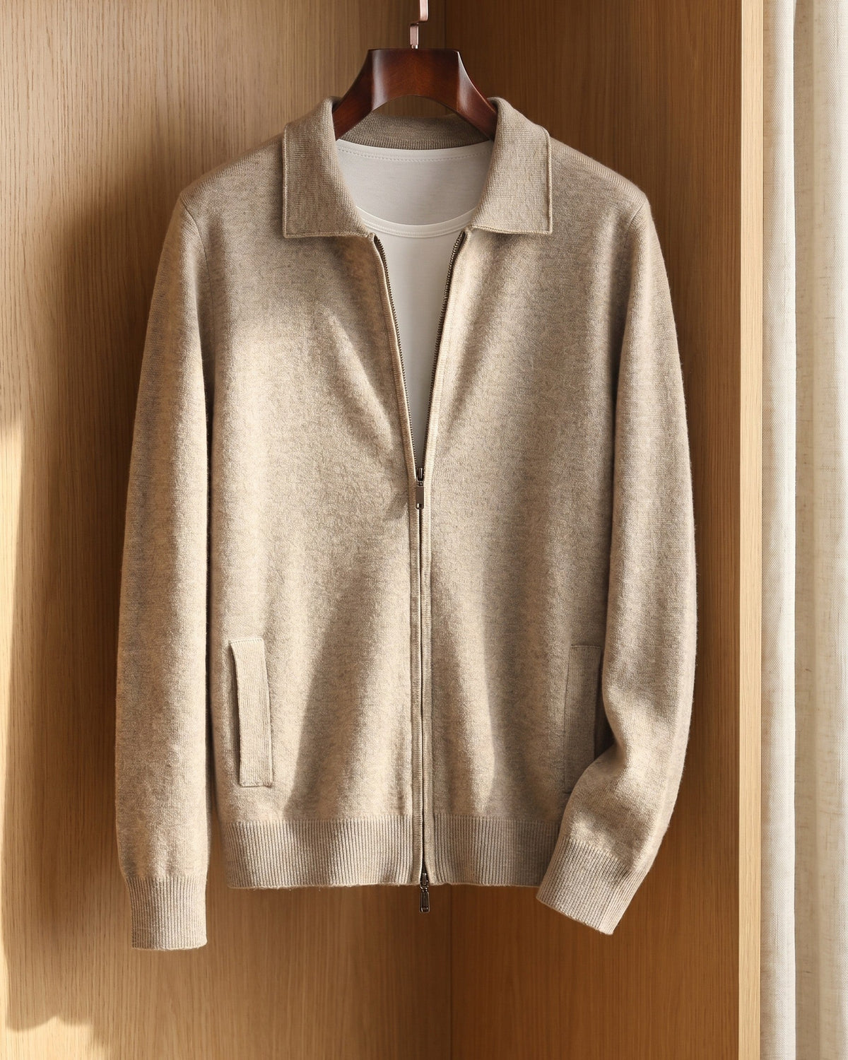 Rodolfo Cashmere Zip-Through Jacket