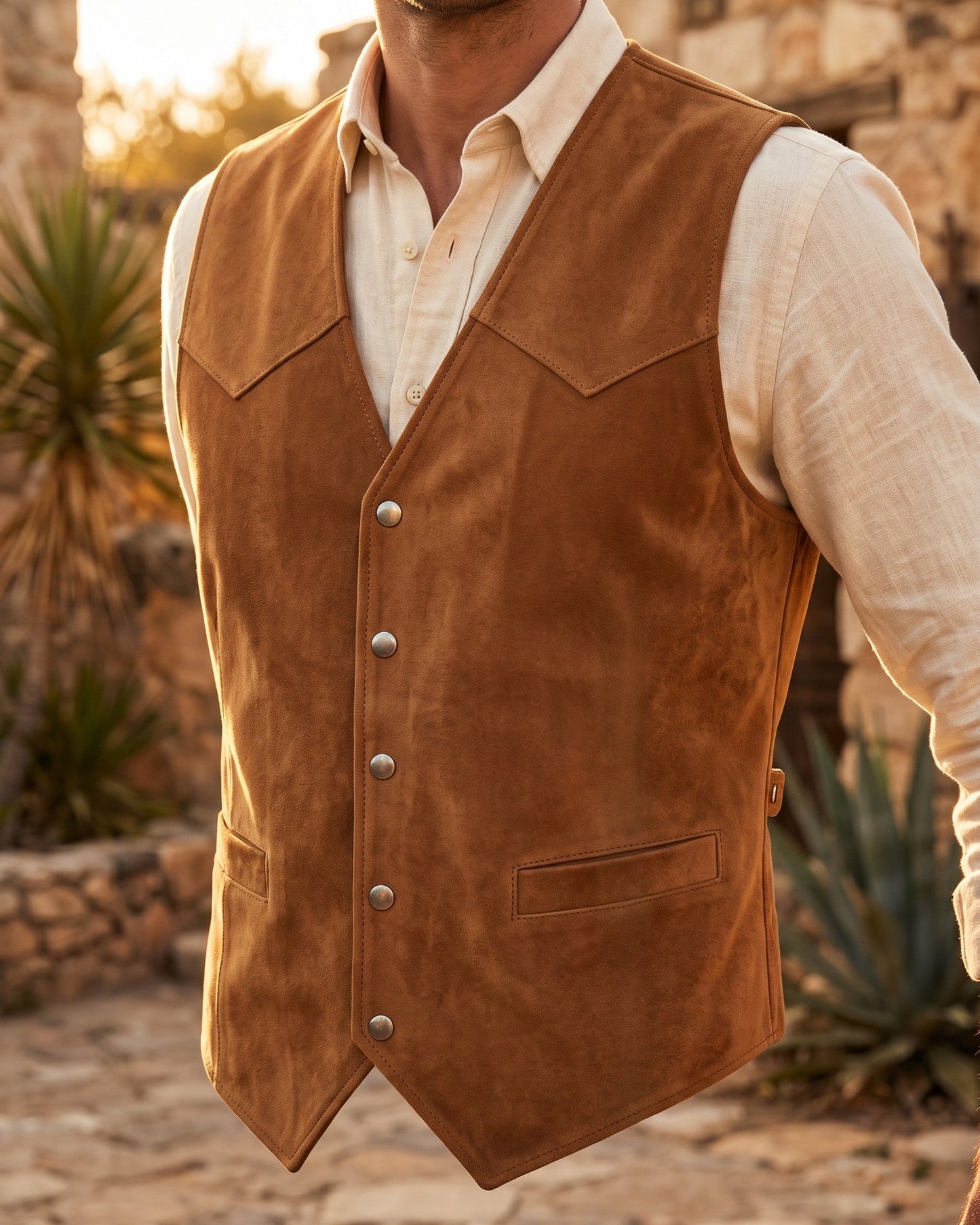 Federico Suede Vest