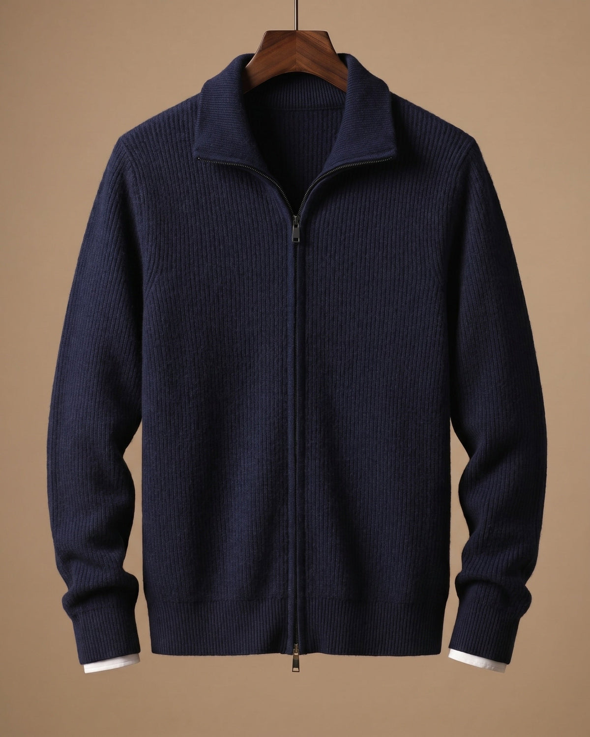 Angelo Cashmere Zip Cardigan